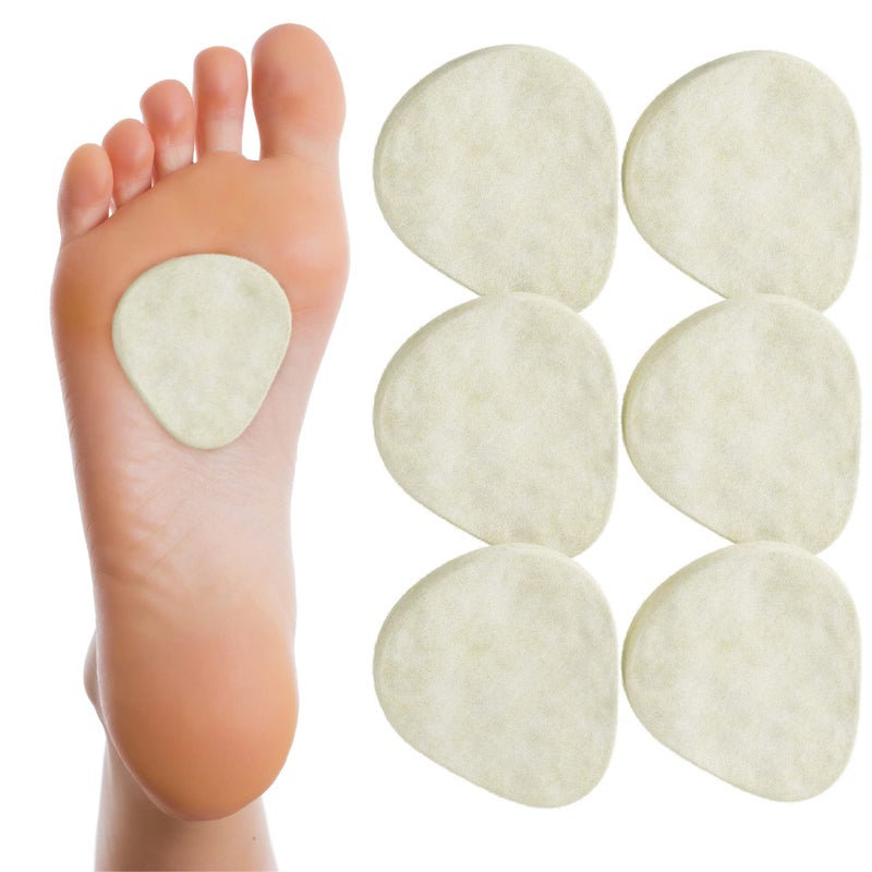 MARS WELLNESS Metatarsal Felt Foot Pad 1/8" Thick - USA Made - 6 Pairs (12 Pieces) - Image 1